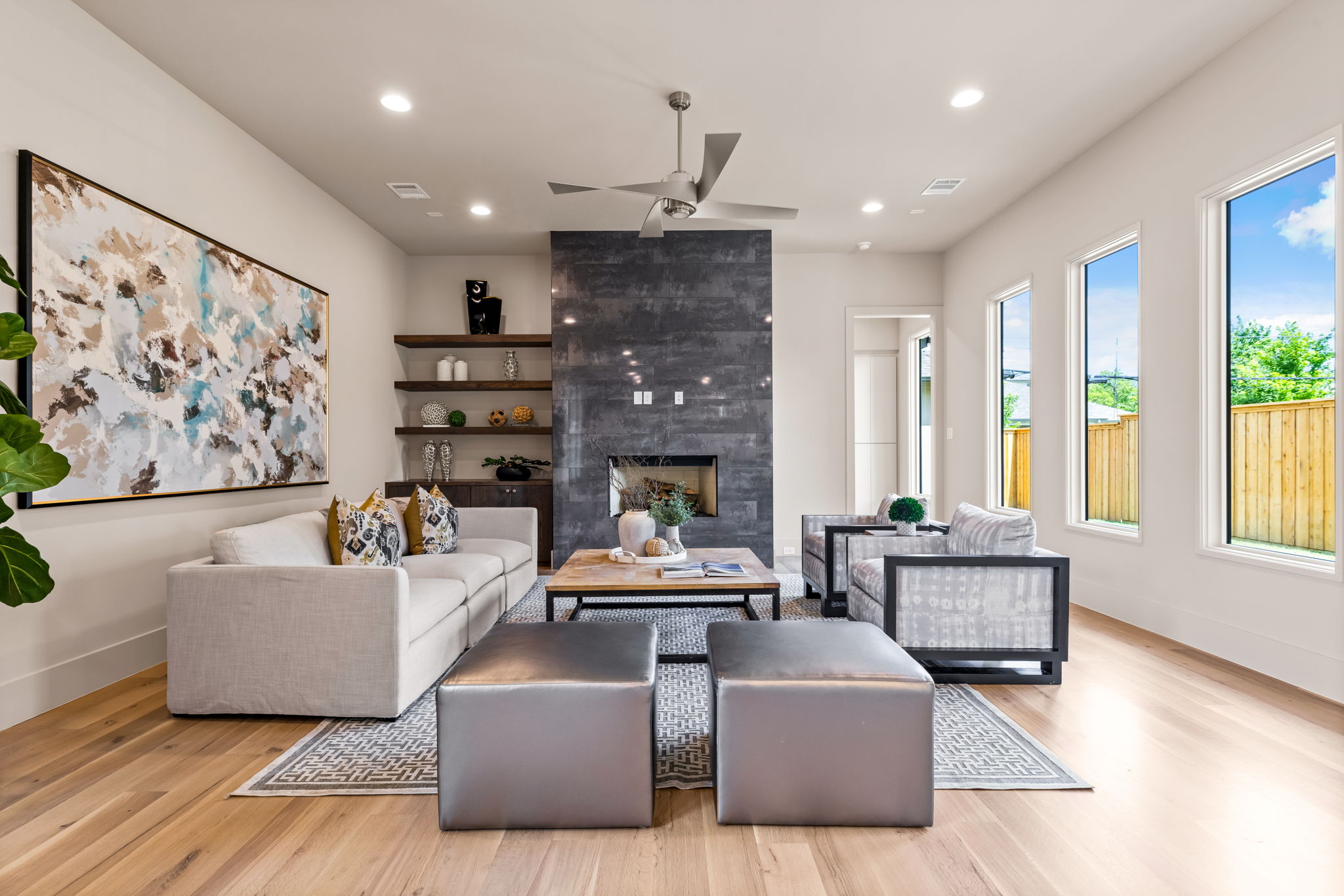 7718 Morton Street - Living Room